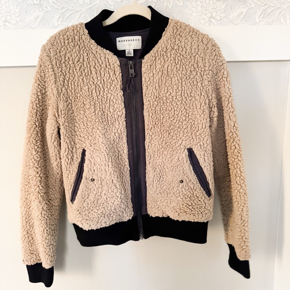 Anthro Tan Sherpa Jacket -